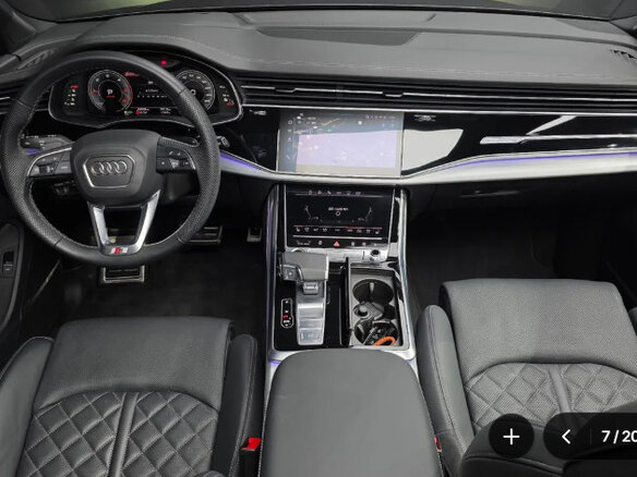 2025 Audi Q7 50 TDI II (4M) Рестайлинг 2, серый - вид 6
