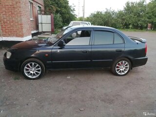 2006 Hyundai Accent ТагАЗ II, чёрный, 285000 рублей, вид 4