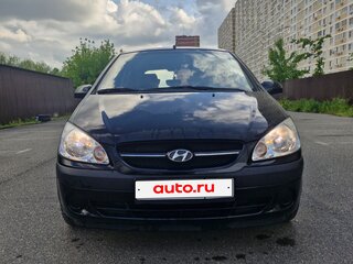 2009 Hyundai Getz I Рестайлинг, чёрный, 575000 рублей, вид 2