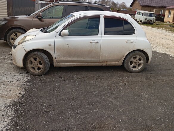 2008 Nissan March III (K12), белый - вид 2