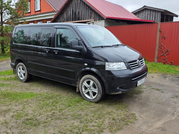 2005 Volkswagen Multivan T5, чёрный, 1650000 рублей - вид 1