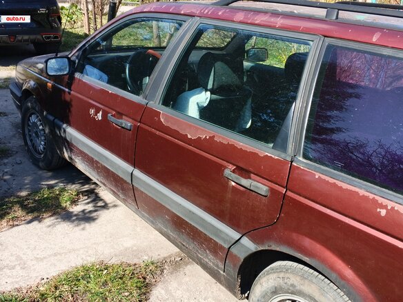 1991 Volkswagen Passat B3, пурпурный, 200000 рублей - вид 8