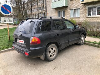 2004 Hyundai Santa Fe I, чёрный, 240000 рублей, вид 4