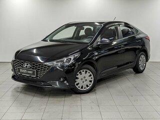 2021 Hyundai Solaris II Рестайлинг, чёрный, 1390000 рублей, вид 1