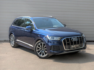 2022 Audi Q7 45 TDI II (4M) Рестайлинг, синий, 8595000 рублей, вид 3
