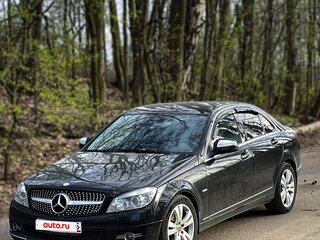 2008 Mercedes-Benz C-Класс 180 Kompressor III (W204), чёрный, 950000 рублей, вид 1