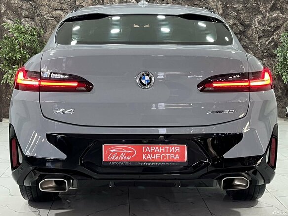 2022 BMW X4 20i II (G02) Рестайлинг, серый - вид 25