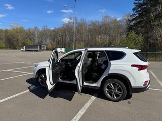 2019 Hyundai Santa Fe IV, белый, 3555000 рублей, вид 4