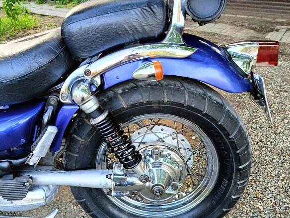 1996 Yamaha XV400 Virago, синий, 269000 рублей - вид 7