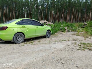 2016 Lada (ВАЗ) Vesta I, жёлтый, 583000 рублей, вид 4