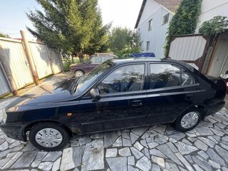 2007 Hyundai Accent ТагАЗ II, чёрный, 270000 рублей, вид 4