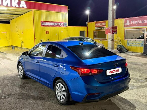 2018 Hyundai Solaris II, синий, 955000 рублей - вид 6
