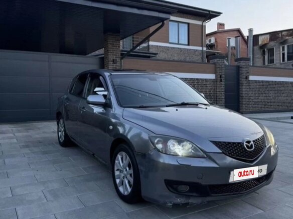 2006 Mazda 3 I (BK) Рестайлинг, серый - вид 2