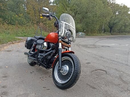 2008 Harley-Davidson Street Bob, оранжевый, 700000 рублей, вид 3