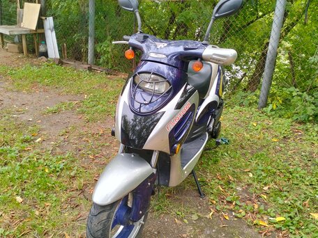 2008 Racer MX125E, серебристый, 25000 рублей, вид 1