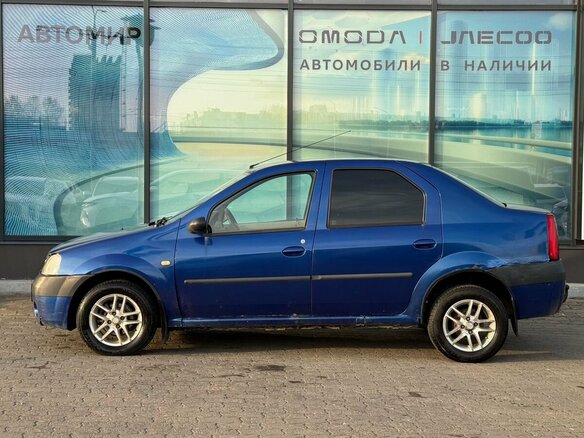2005 Renault Logan I, синий, 115000 рублей - вид 7