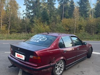 1991 BMW 3 серии 316i III (E36), красный, 270000 рублей, вид 2