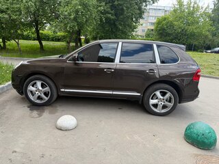 2008 Porsche Cayenne S I Рестайлинг (957), коричневый, 1200000 рублей, вид 4