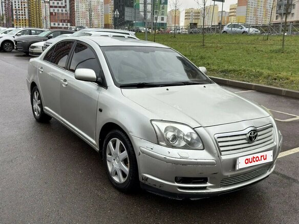 2004 Toyota Avensis II, серебристый, 430000 рублей - вид 2