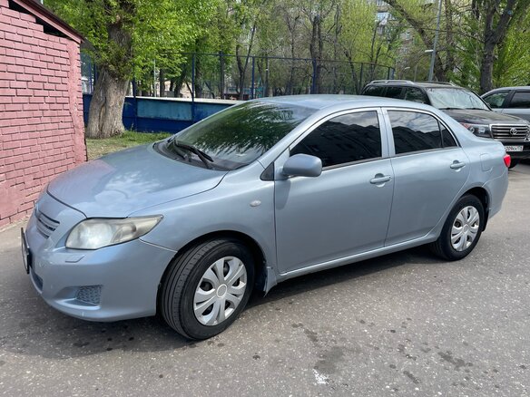 2007 Toyota Corolla X (E140, E150), голубой, 750000 рублей