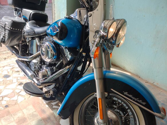2011 Harley-Davidson Heritage, голубой, 1150000 рублей - вид 10