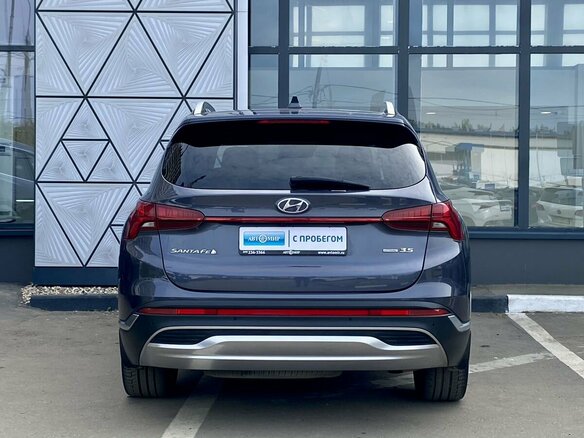 2021 Hyundai Santa Fe IV Рестайлинг, синий, 3799000 рублей - вид 5