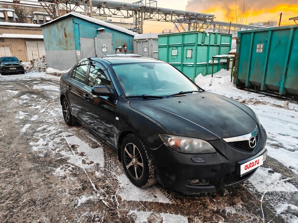2008 Mazda 3 I (BK) Рестайлинг, чёрный, 450000 рублей - вид 2