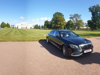 2019 Mercedes-Benz Maybach S-Класс 450 I (X222) Рестайлинг, чёрный, 7500000 рублей, вид 3