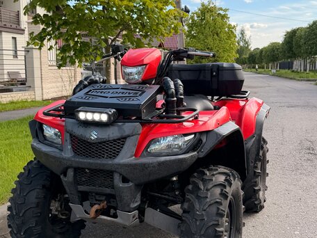 2013 Suzuki KingQuad 750, красный, 900000 рублей, вид 1