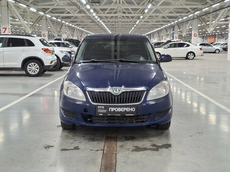 2011 Skoda Fabia II Рестайлинг, синий, 349000 рублей, вид 2