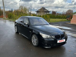 2004 BMW 5 серии 525i V (E60/E61), чёрный, 1100000 рублей, вид 4