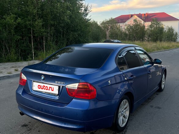 2007 BMW 3 серии 320i V (E90/E91/E92/E93), синий, 750000 рублей - вид 6