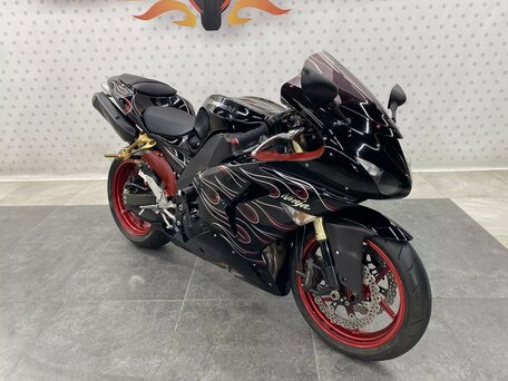 2007 Kawasaki ZX-10R Ninja, чёрный, 665000 рублей, вид 3