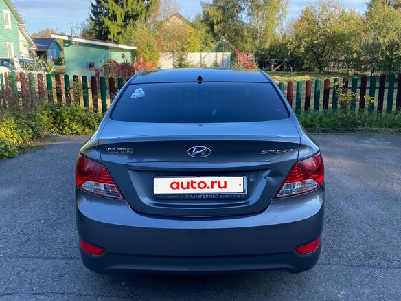 2013 Hyundai Solaris I, чёрный - вид 2