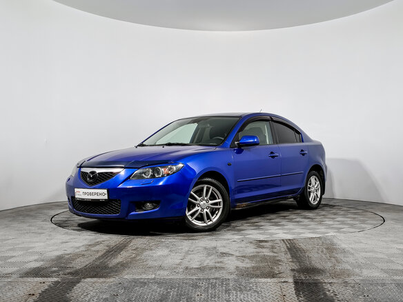 2007 Mazda 3 I (BK) Рестайлинг, синий, 355000 рублей