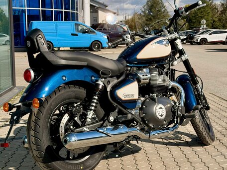 2026 Royal Enfield Super Meteor, голубой, 792000 рублей, вид 3