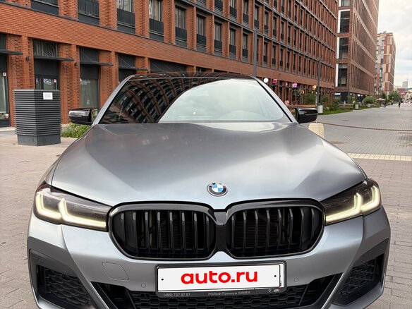 2020 BMW 5 серии 520d xDrive VII (G30/G31/G38) Рестайлинг, серый - вид 1