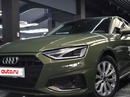 2023 Audi A4 30 TDI V (B9) Рестайлинг, зелёный, 3380000 рублей, вид 1