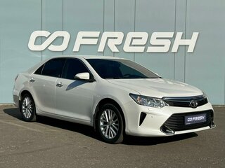 2015 Toyota Camry VII (XV50) Рестайлинг, белый, 1969000 рублей, вид 1