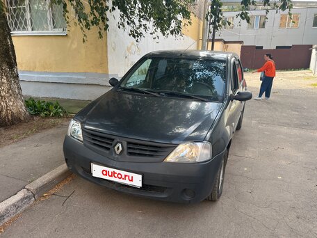 2007 Renault Logan I, серый, 215000 рублей, вид 1