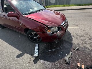 2007 Kia Cerato I Рестайлинг, пурпурный, 210000 рублей, вид 2