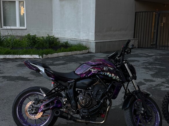 2019 Yamaha MT-07 (FZ-07), фиолетовый, 699000 рублей - вид 3