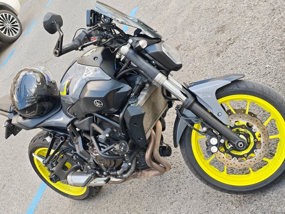 2017 Yamaha MT-07 (FZ-07), жёлтый, 639999 рублей - вид 14