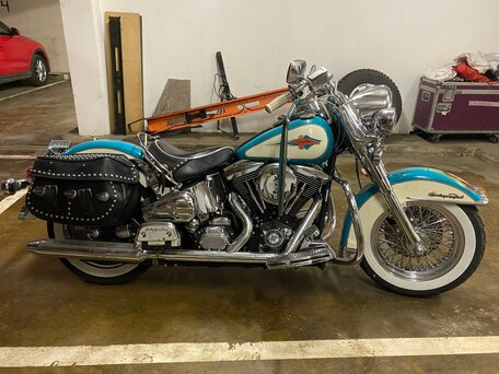 1992 Harley-Davidson Heritage, голубой, 1550000 рублей, вид 2
