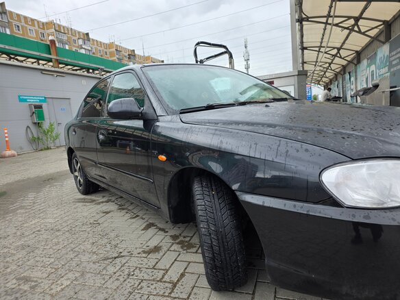 2008 Kia Spectra I Рестайлинг 2, чёрный, 189000 рублей - вид 4