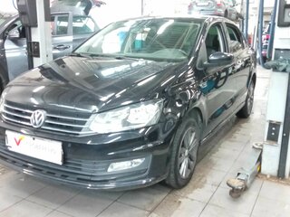 2019 Volkswagen Polo V Рестайлинг, чёрный, 1190000 рублей, вид 1