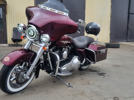 2006 Harley-Davidson Street Glide, пурпурный, 670000 рублей, вид 1