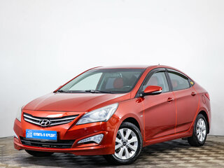 2016 Hyundai Solaris I Рестайлинг, красный, 1119000 рублей, вид 3