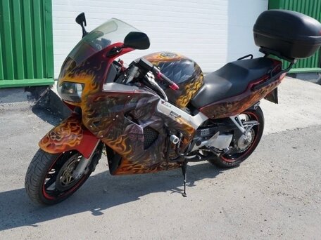 2001 Honda VFR 800, красный, 350000 рублей, вид 3