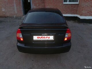 2006 Hyundai Accent ТагАЗ II, чёрный, 285000 рублей, вид 3